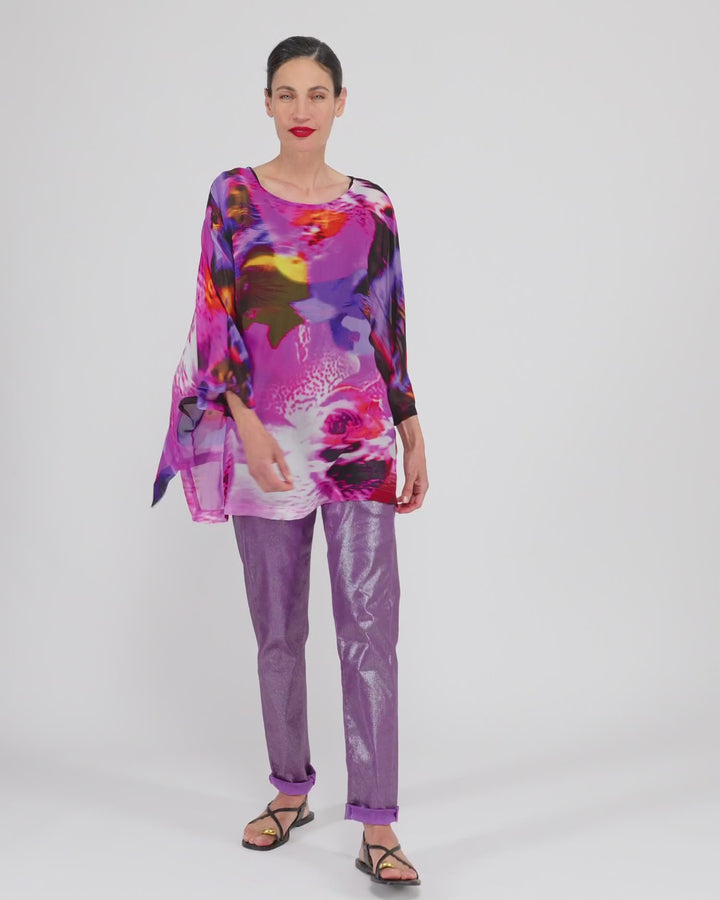 Yaen Chiffon Top, Orchid
