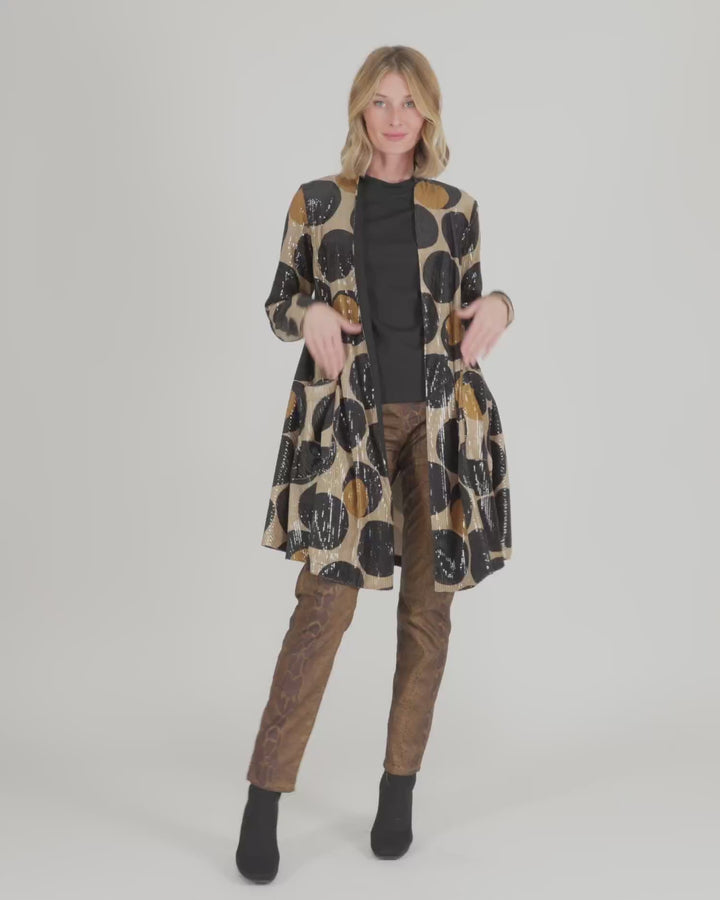 Zsa Zsa Sequin Jacket, Eclipse