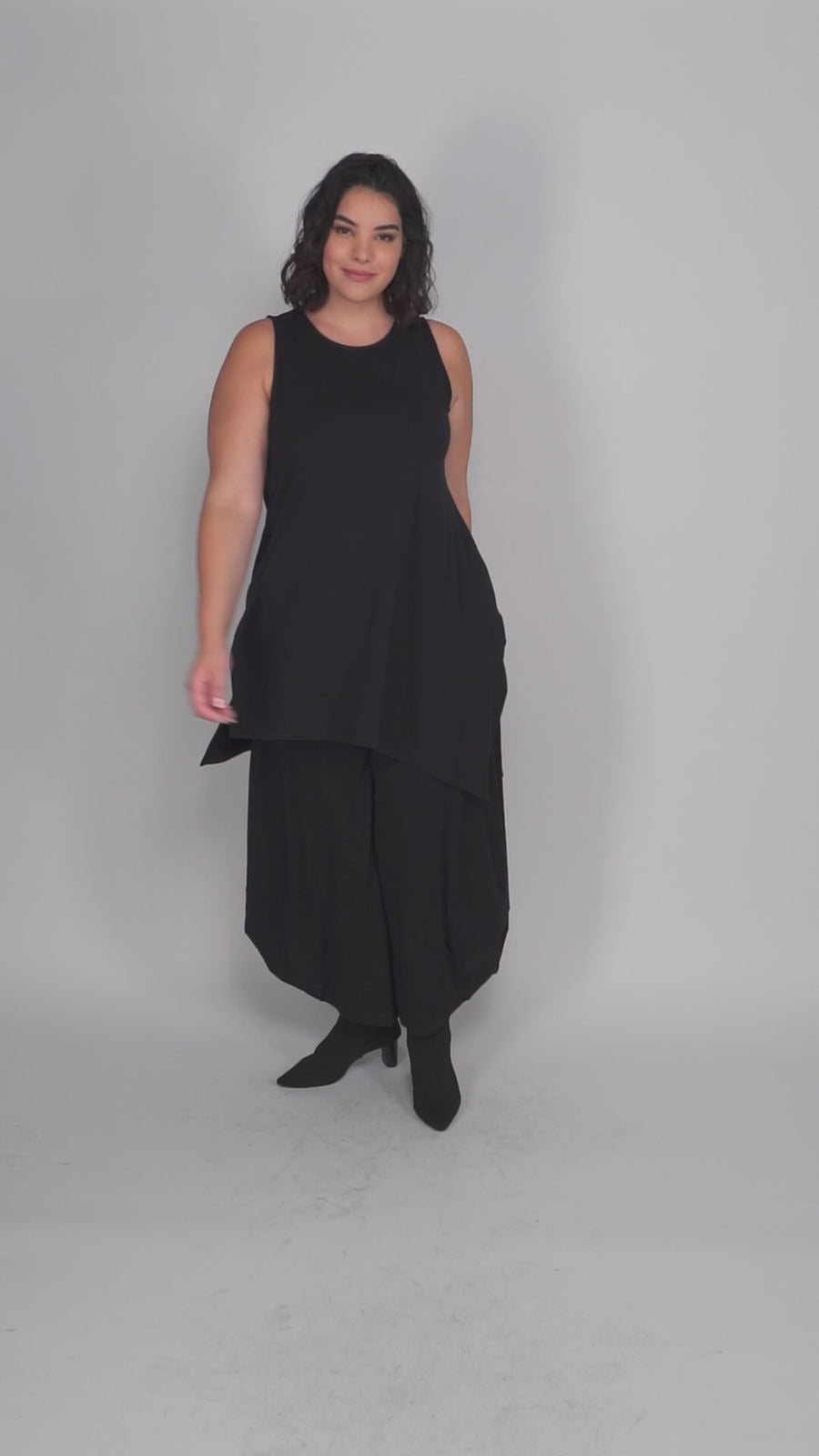 Circles Punto Pants, Black