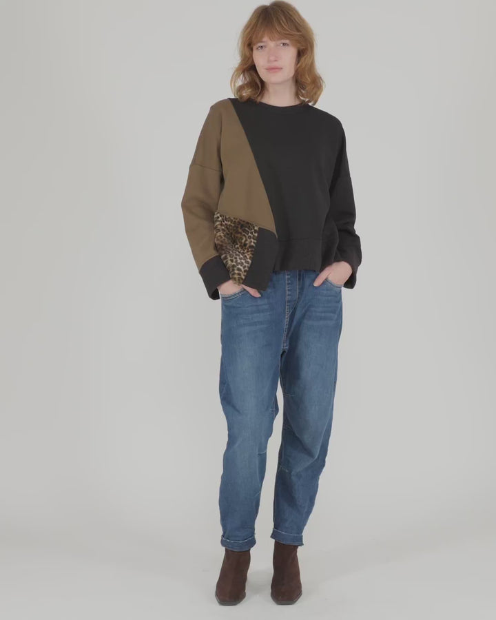 Urban Lair Crewneck Top, Mix