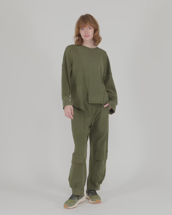 Urban Sirocco Crewneck Top, Olive