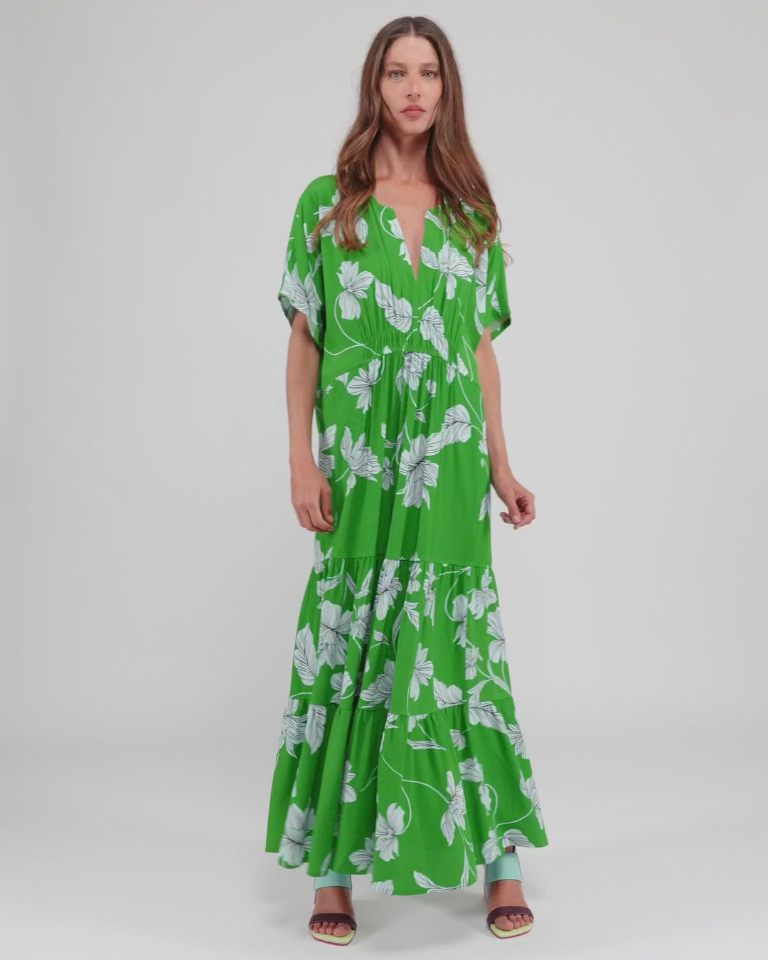 Tidepool Maxi Dress, Waterlilly