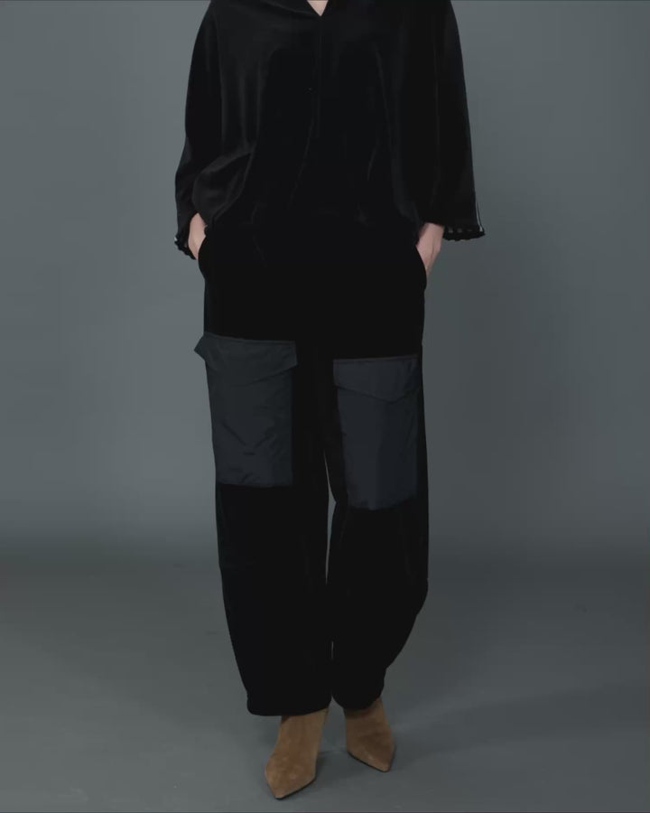 Urban Velvet Vav Top, Black Mix