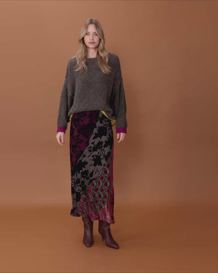 Riff Boucle Sweater, Truffle