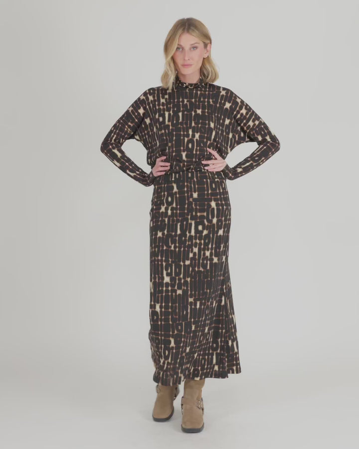 Glyph Pencil Skirt, Matrix