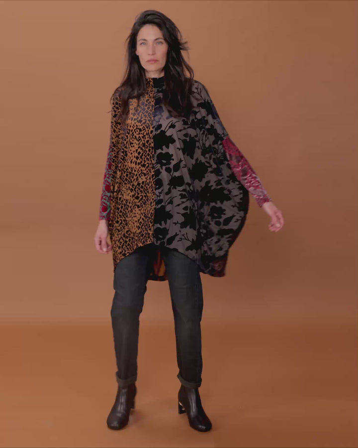 Incanto Oversized Tunic, Jewel Multi