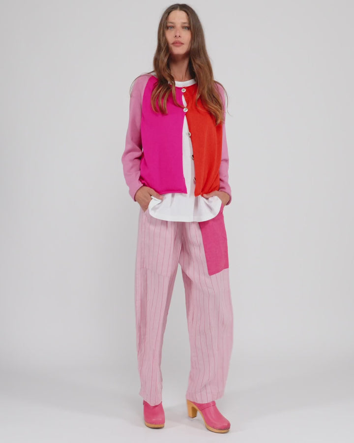 Seashell Cardigan, Magenta