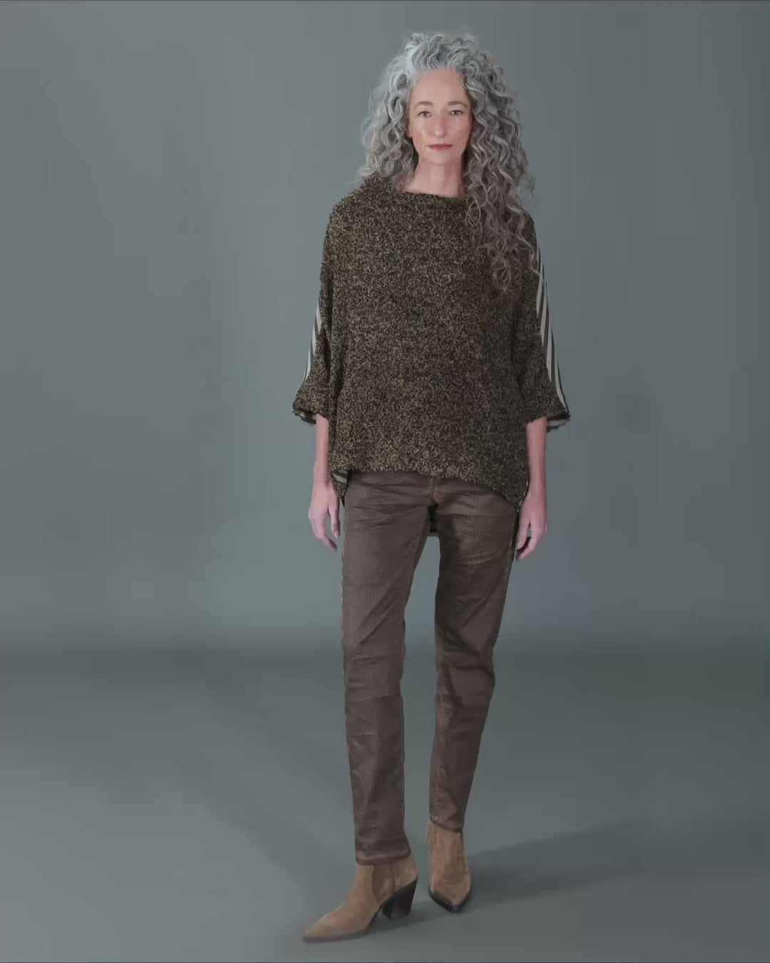 Urban Jan Boucle Pullover, Camel Melange