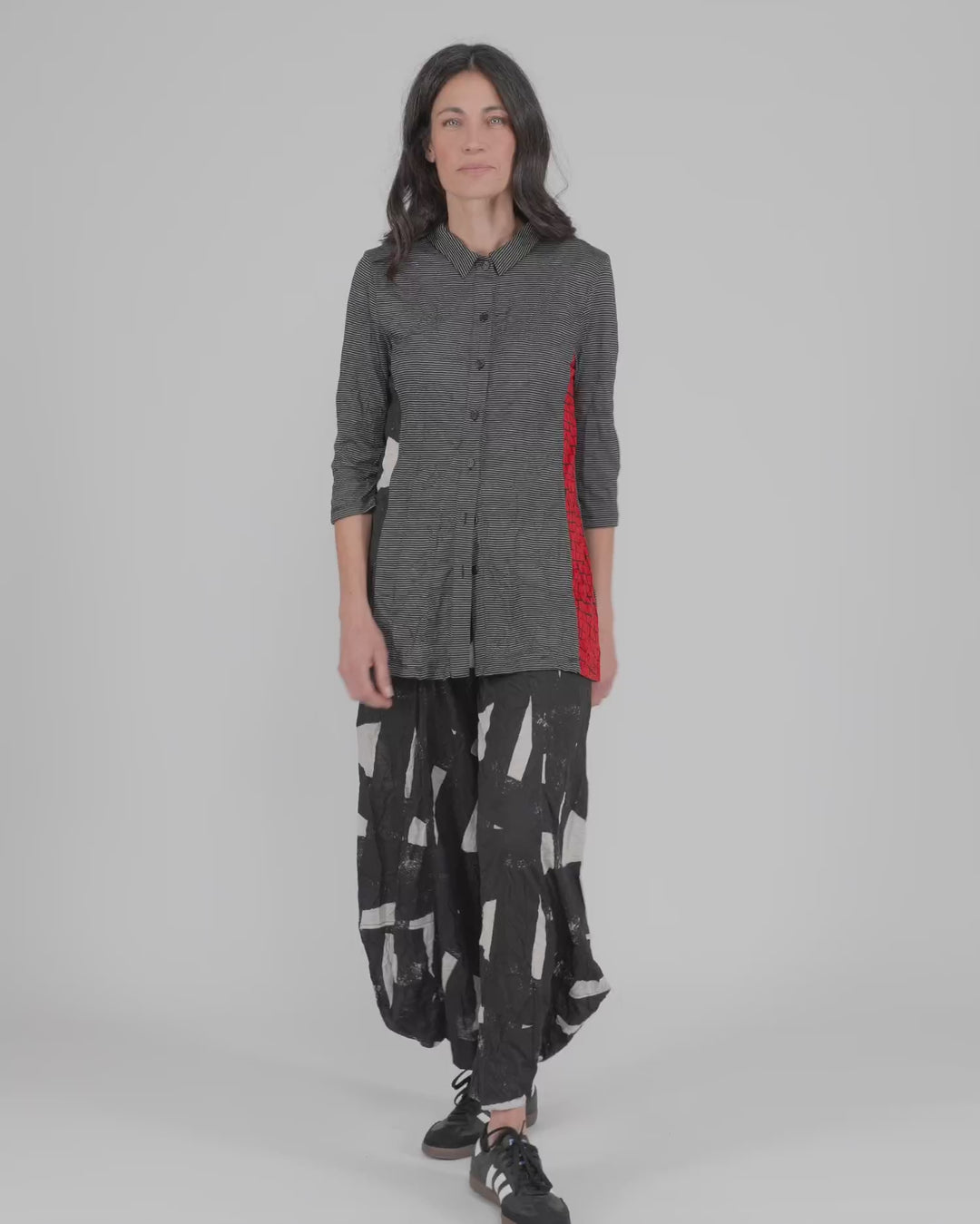 August Tunic Shirt, Red