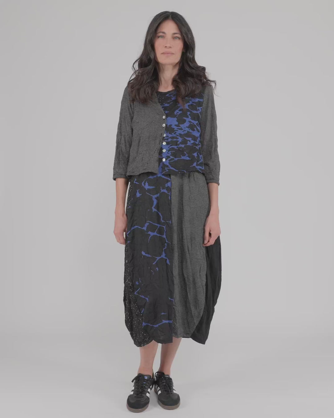 Capricorn Crop Cardigan, Blue