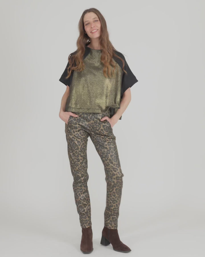 Velma Raglan Top, Gold