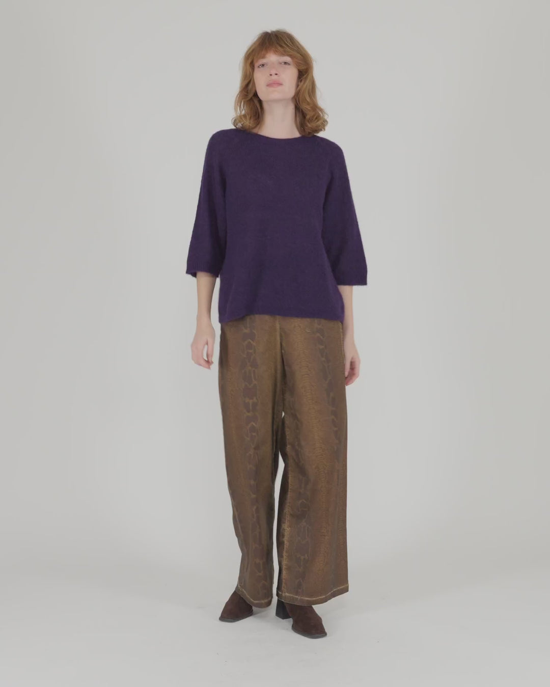 Core Pullover Sweater, Purple