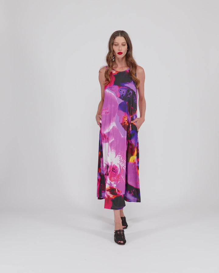 Yami Sleeveless Dress, Orchid