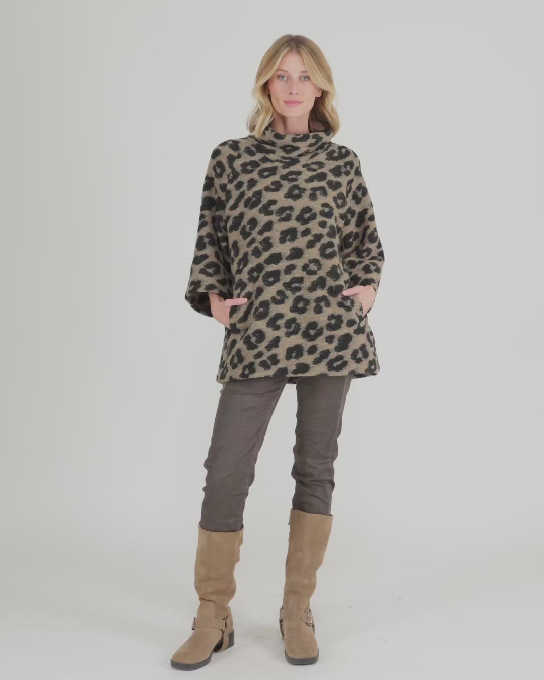 Lynx Cozy Pullover, Leopard