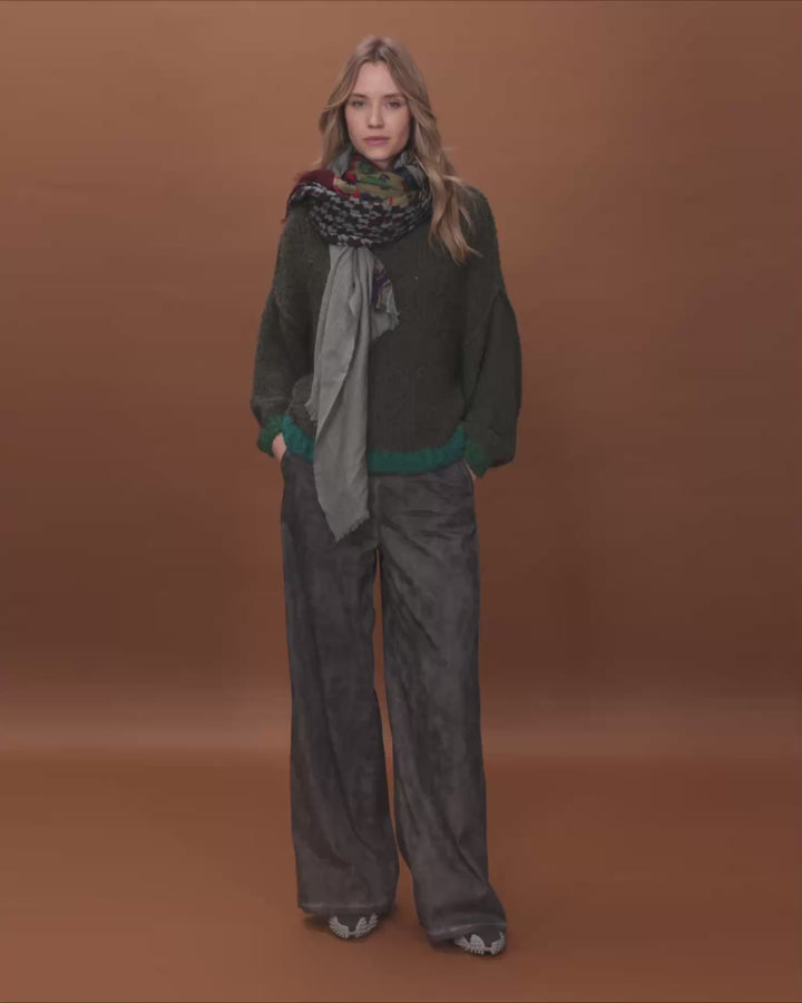 Riff Boucle Sweater, Pine