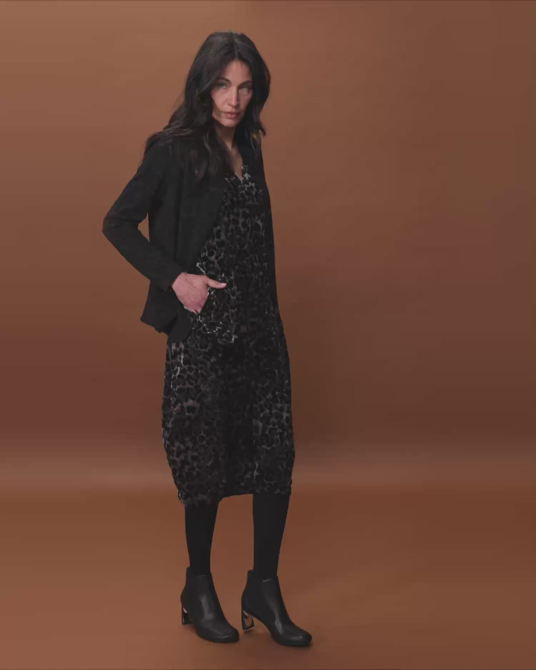 Seraphine Blazer, Black Flora
