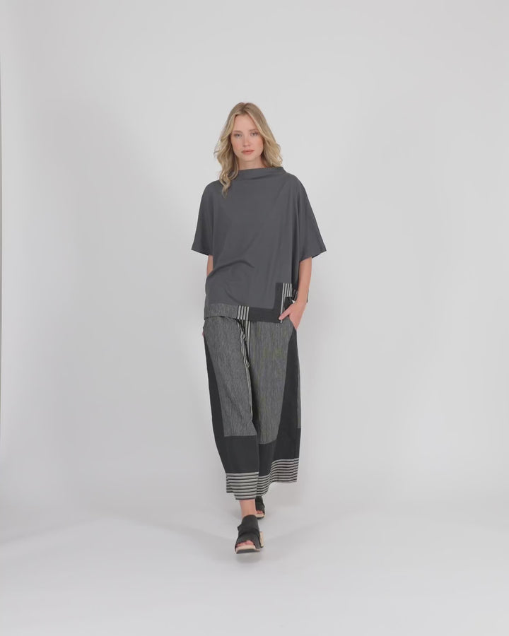 Urban On My Mind Boxy Top, Grey