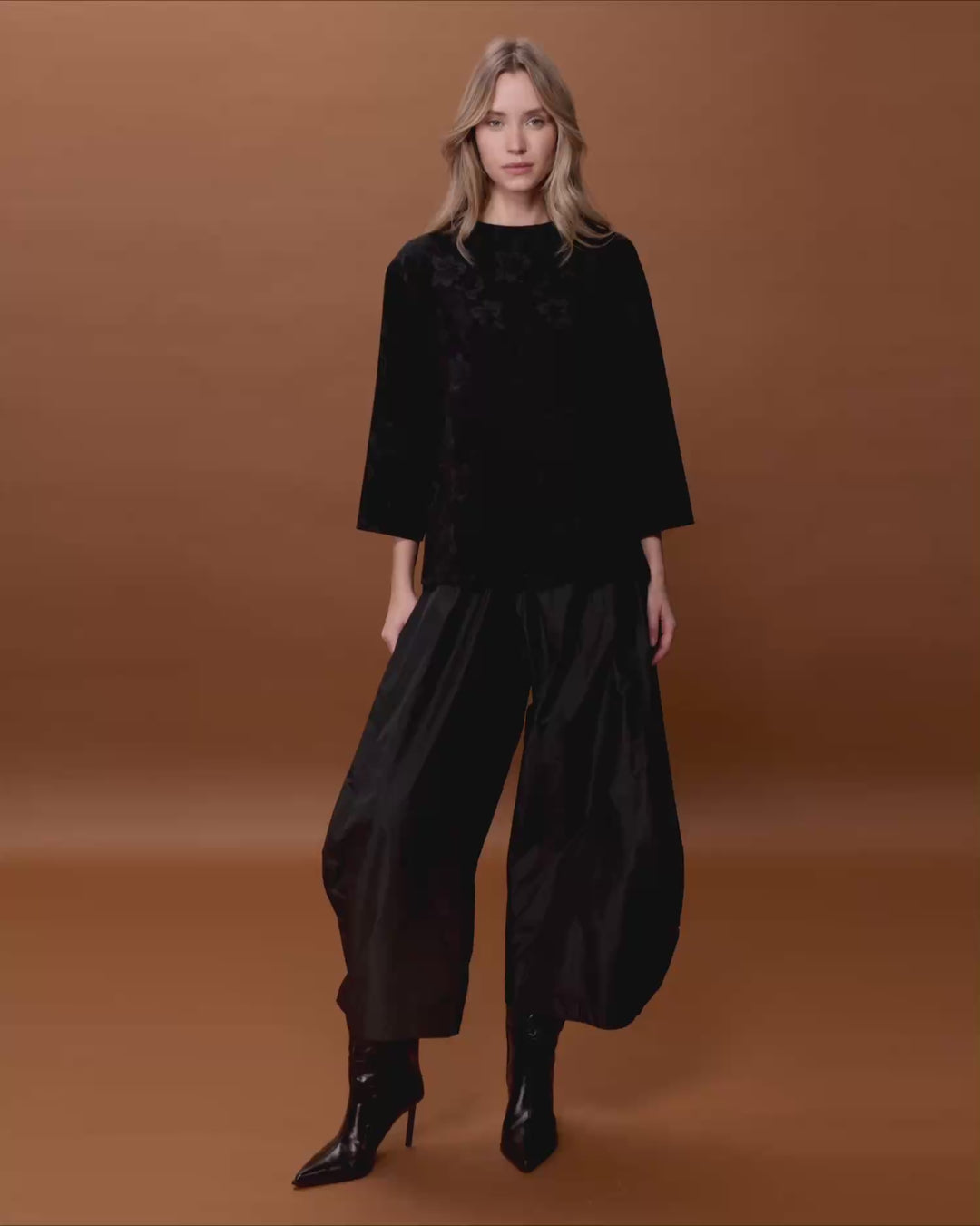 Balloon Swish Pants, Black
