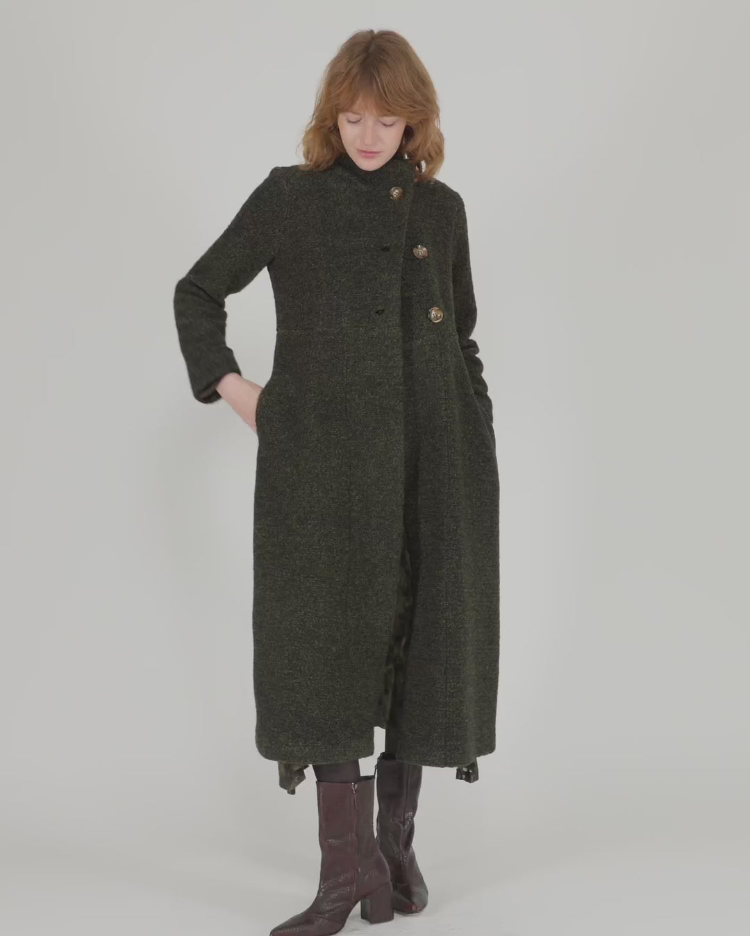 Urban Tash Long Coat, Khaki