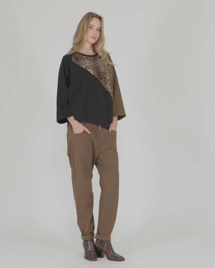 Urban Wildling Crewneck Top, Mix