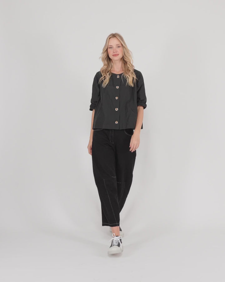 Go-To Barrel Pants, Black