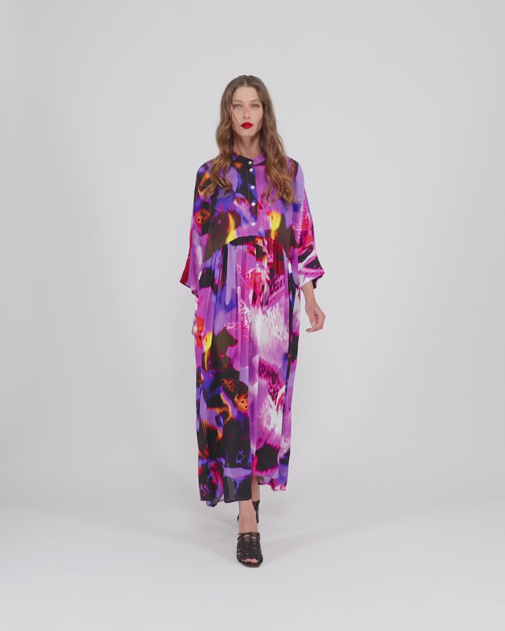 Hikari Oversized Dress, Orchid