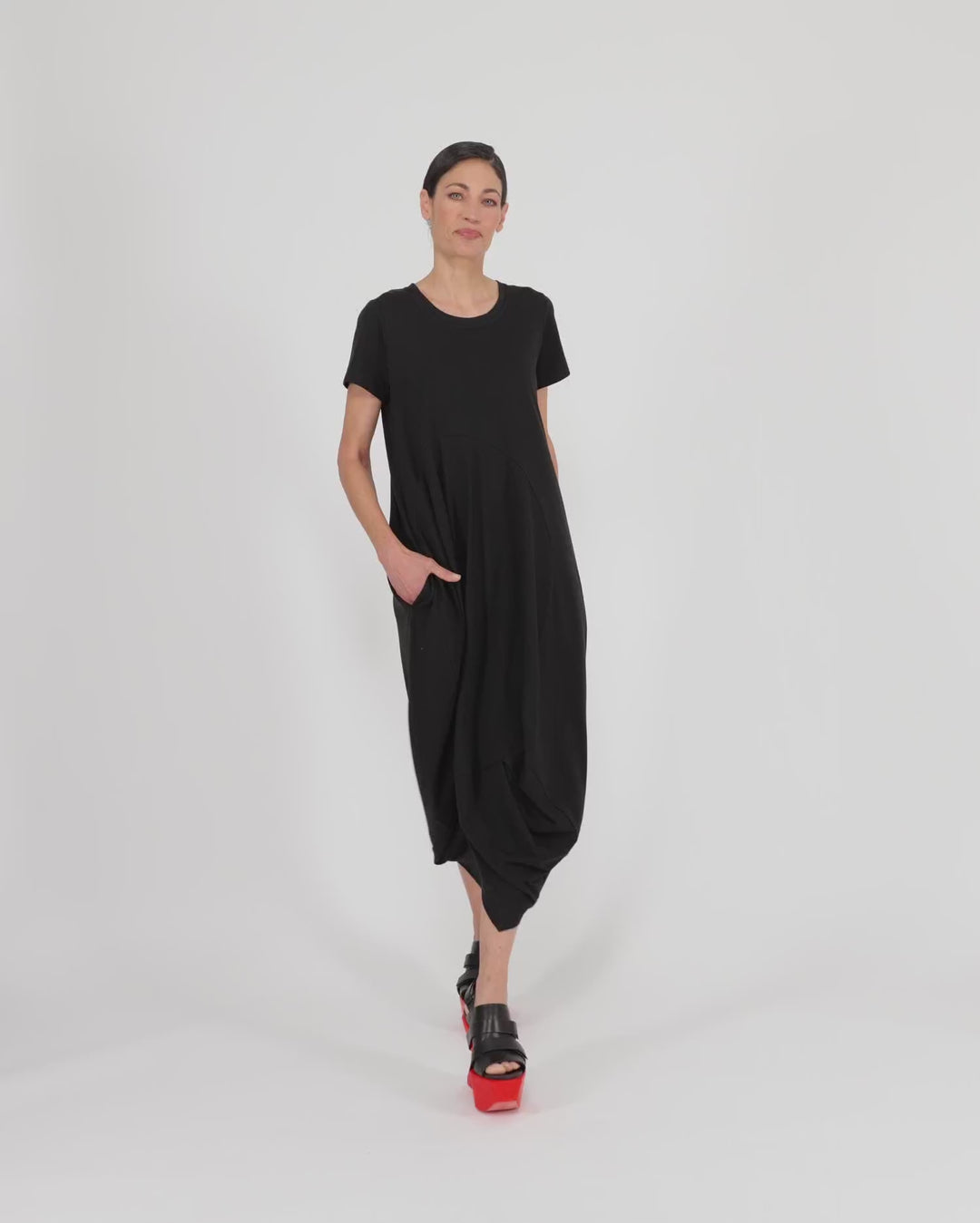 Urban Staple Cocoon Dress, Black