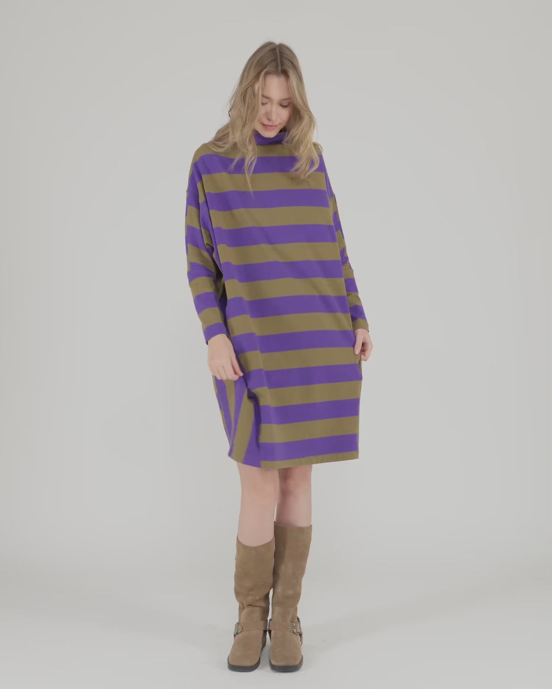 Urban Striker Tee Dress, Purple