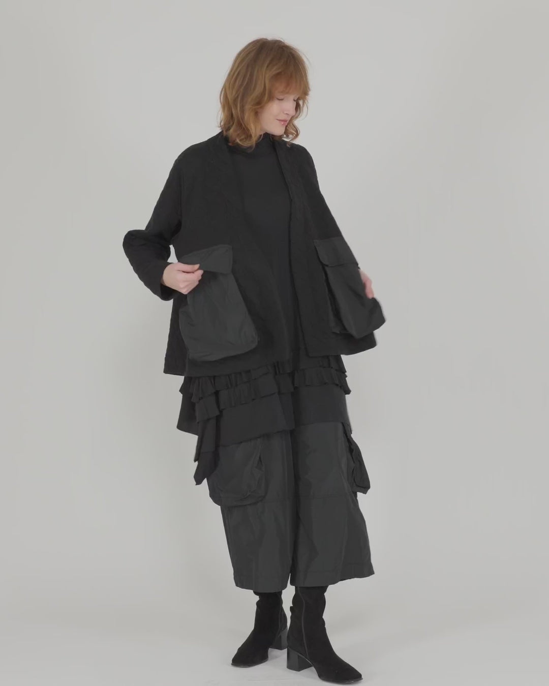 Urban Parcel Quilted Jacket, Black