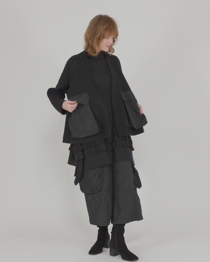 Urban Parcel Quilted Jacket, Black