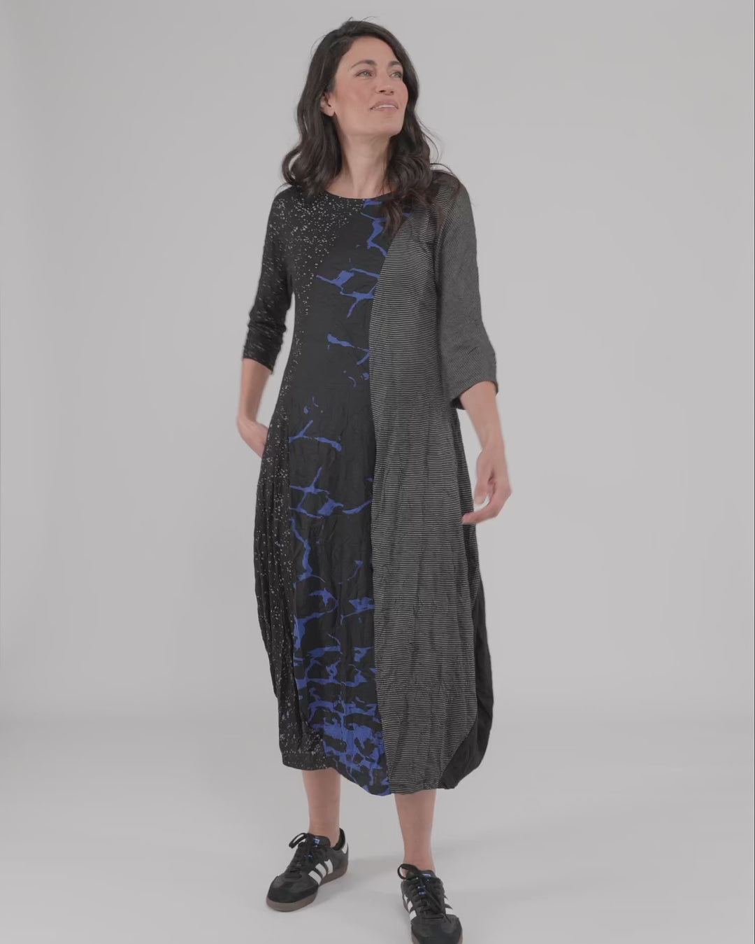 Arcadia Crew Cocoon Dress, Blue