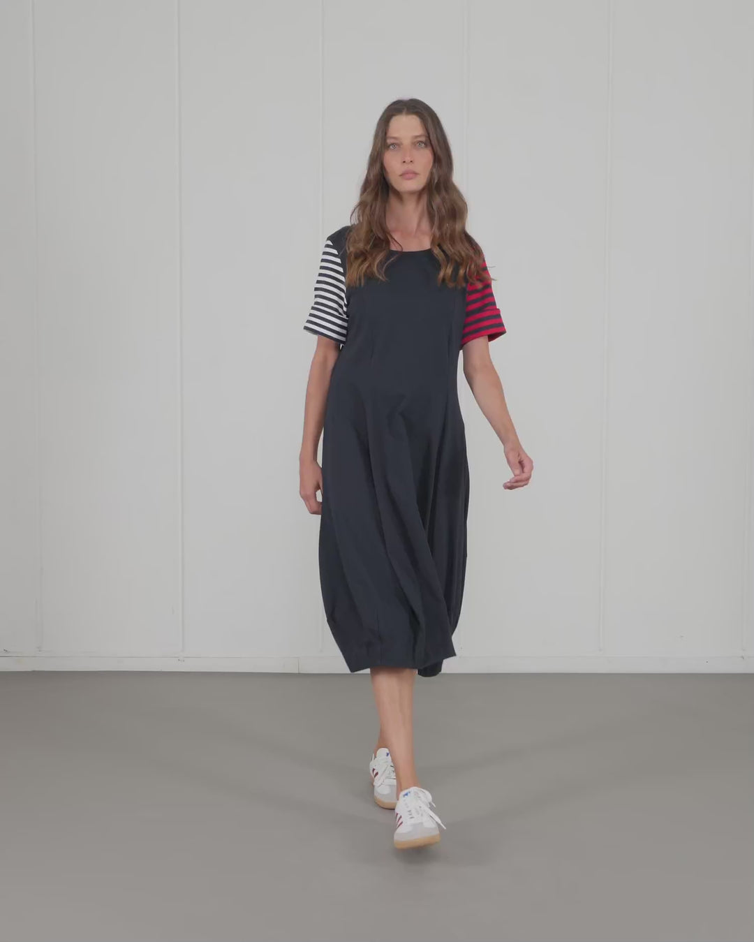 Saint Marie Crew Cocoon Dress, Navy