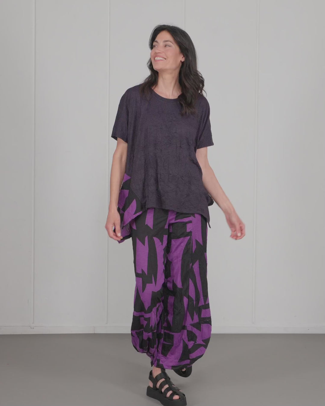 Aura Relaxed Tee, Violet