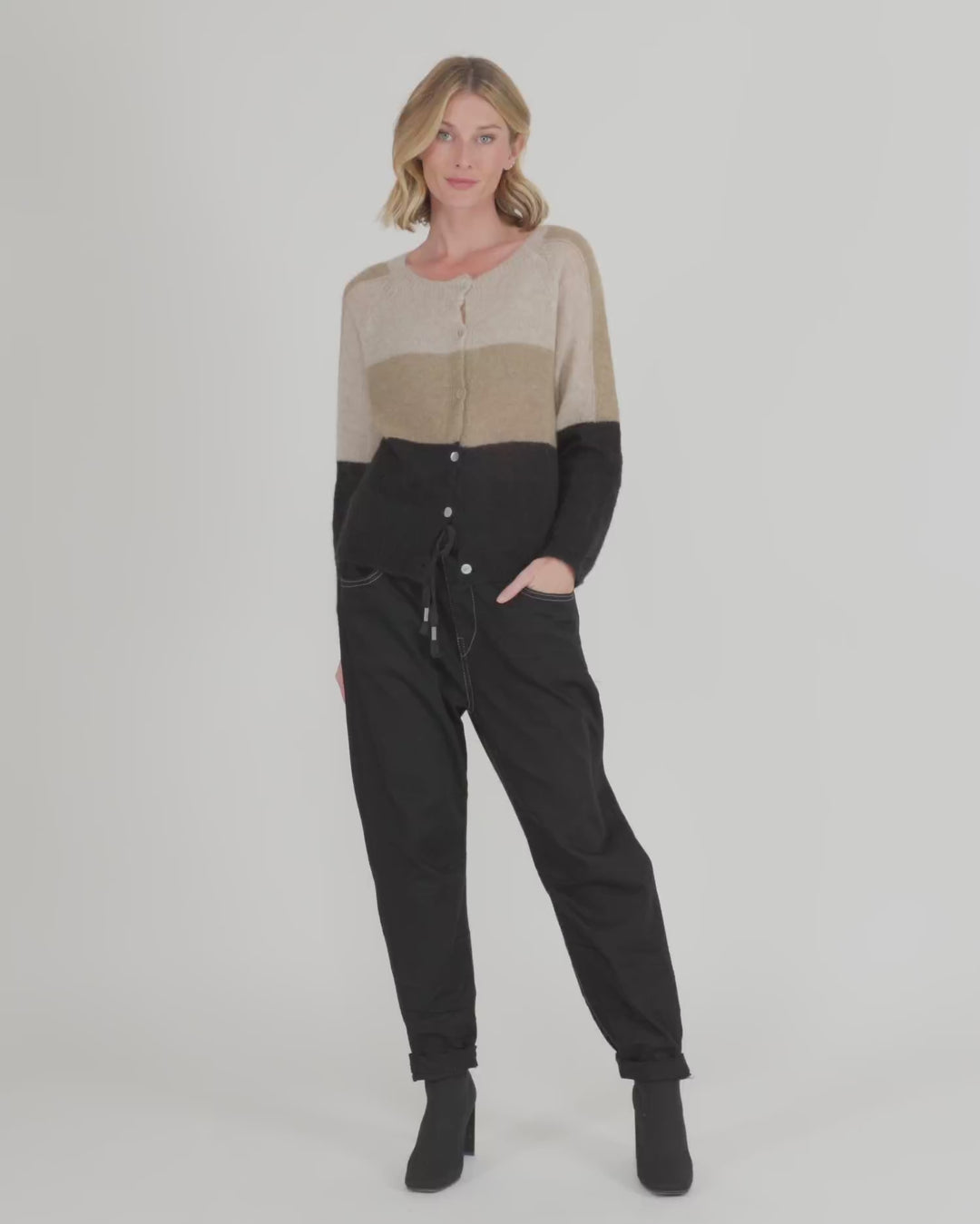 Weekend Boyfriend Jogger Jeans, Black