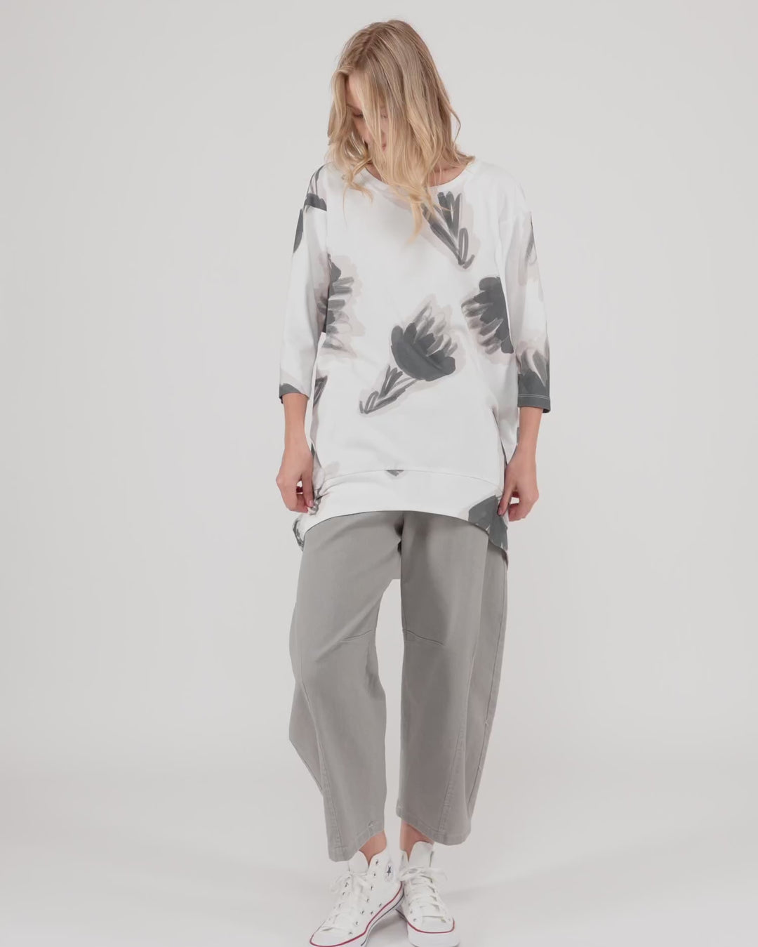 Urban Unplug Rounded Tunic, Cloud