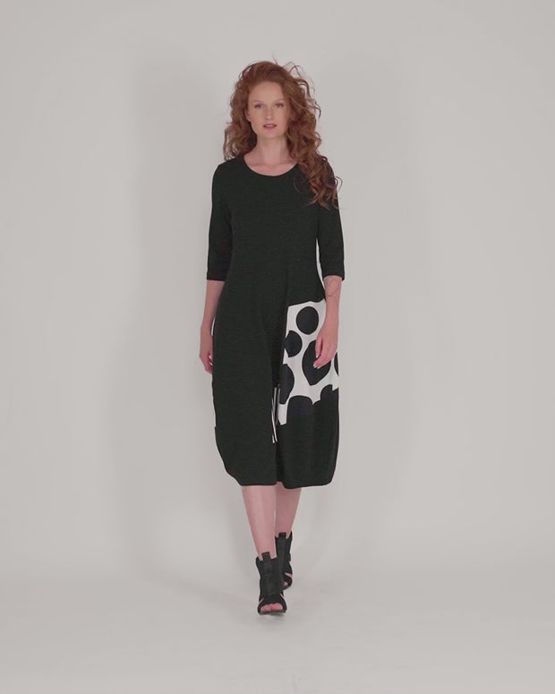 専用 Wool Komon Jacquard I-Line Dress Wool Komon Jacquard I-Line Dress - navy | Mame Kurogouchi CLARK