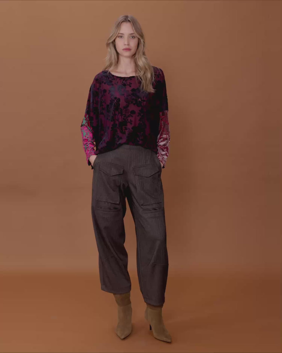 Atelier Herringbone Pants, Taupe
