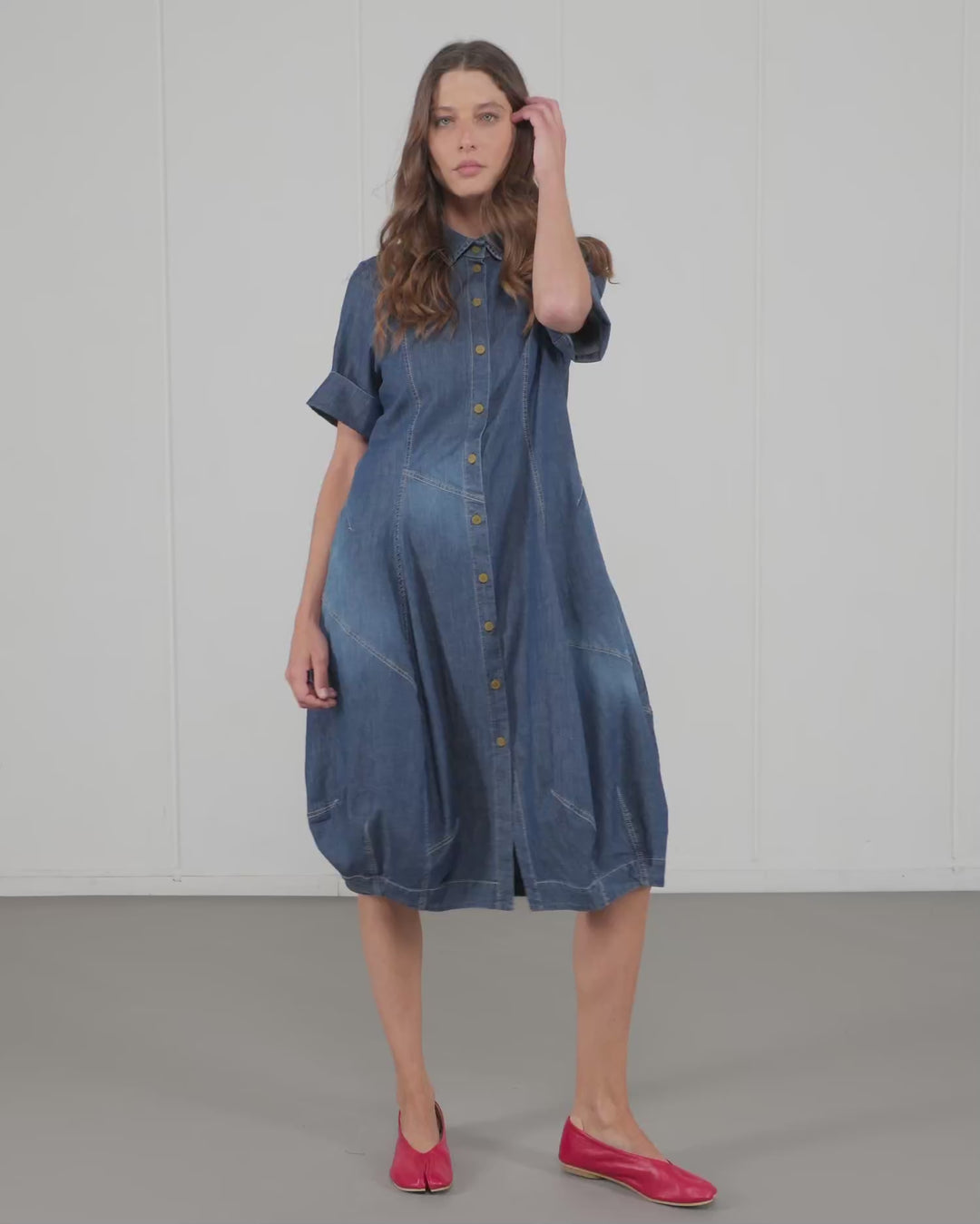 Barbie Wonderful Shirt Dress, Denim