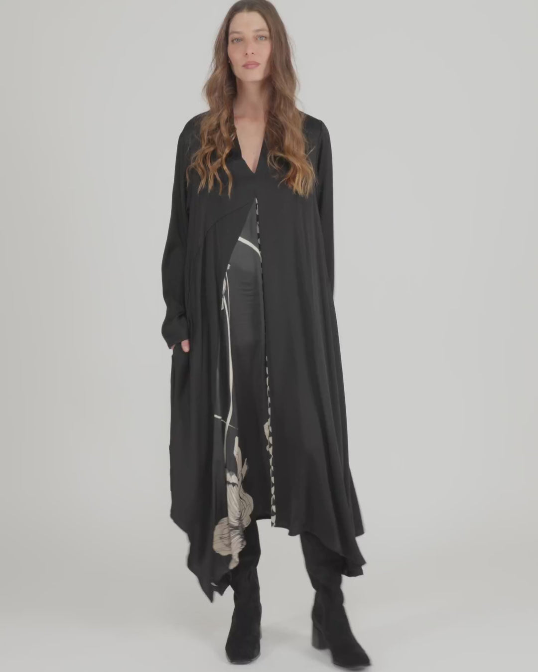 Baroque Draped Dress, Mix