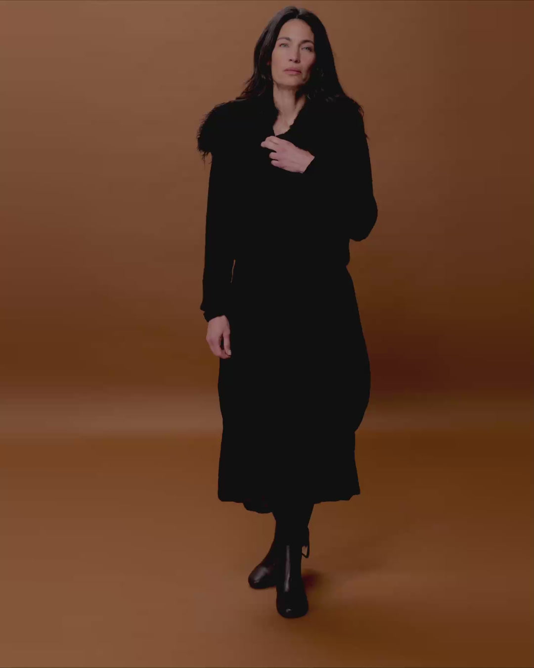 Marcella Cropped Jacket, Black
