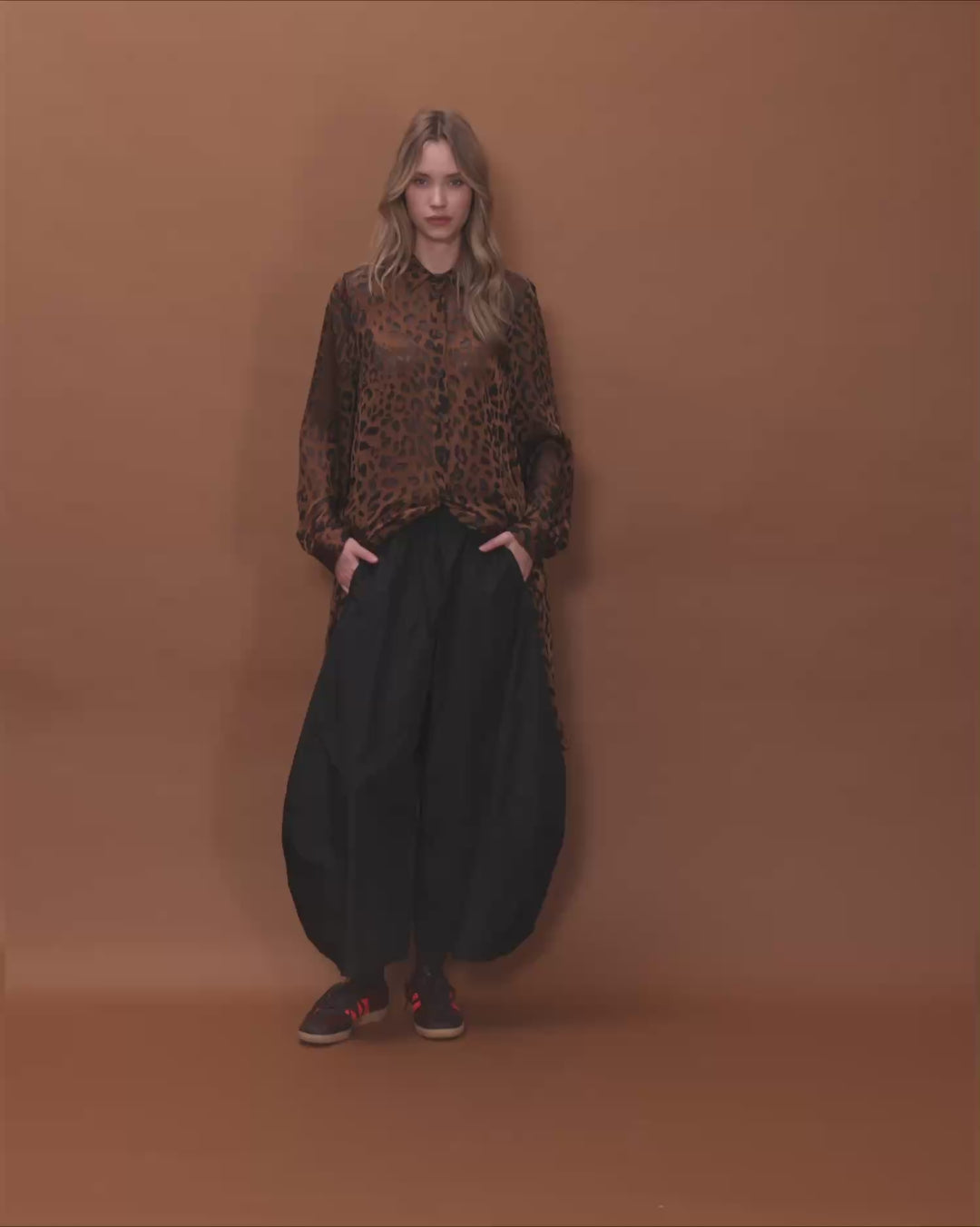 Nadia Tunic, Cognac Leopard