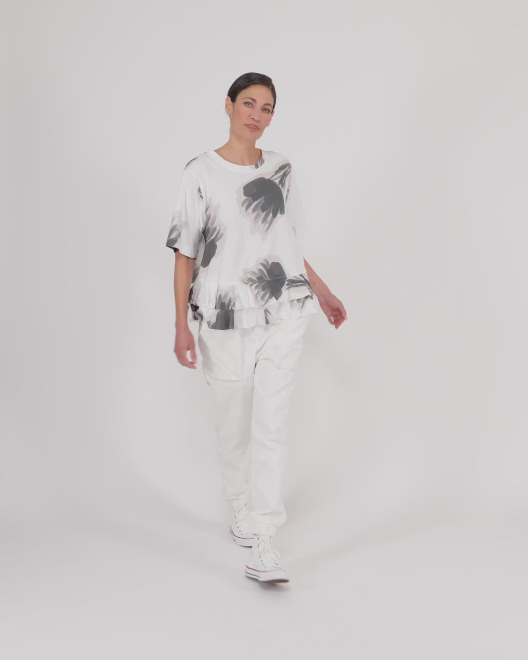 Cargo Jogger Pants, White