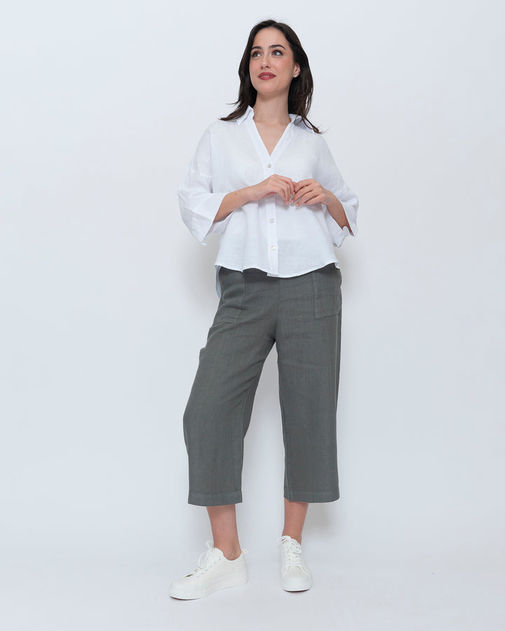 Blueberry Easy Capri, Slate