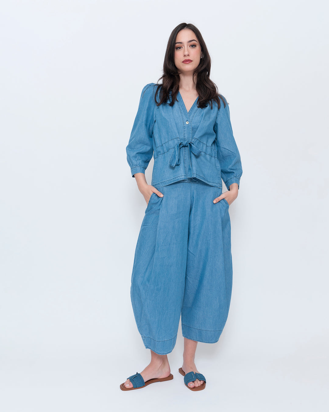Blueberry Balloon Pants, Denim