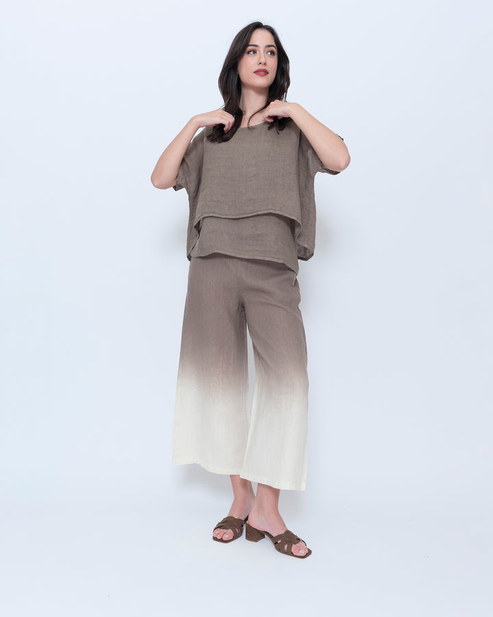 Blueberry Light Layers Top, Latte