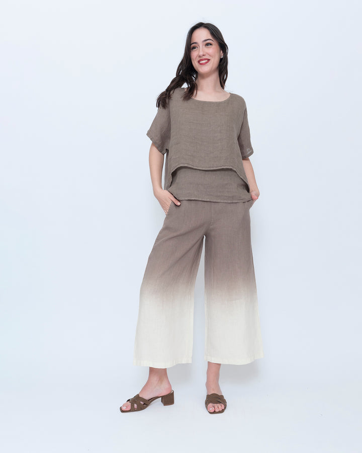 Blueberry Light Layers Top, Latte