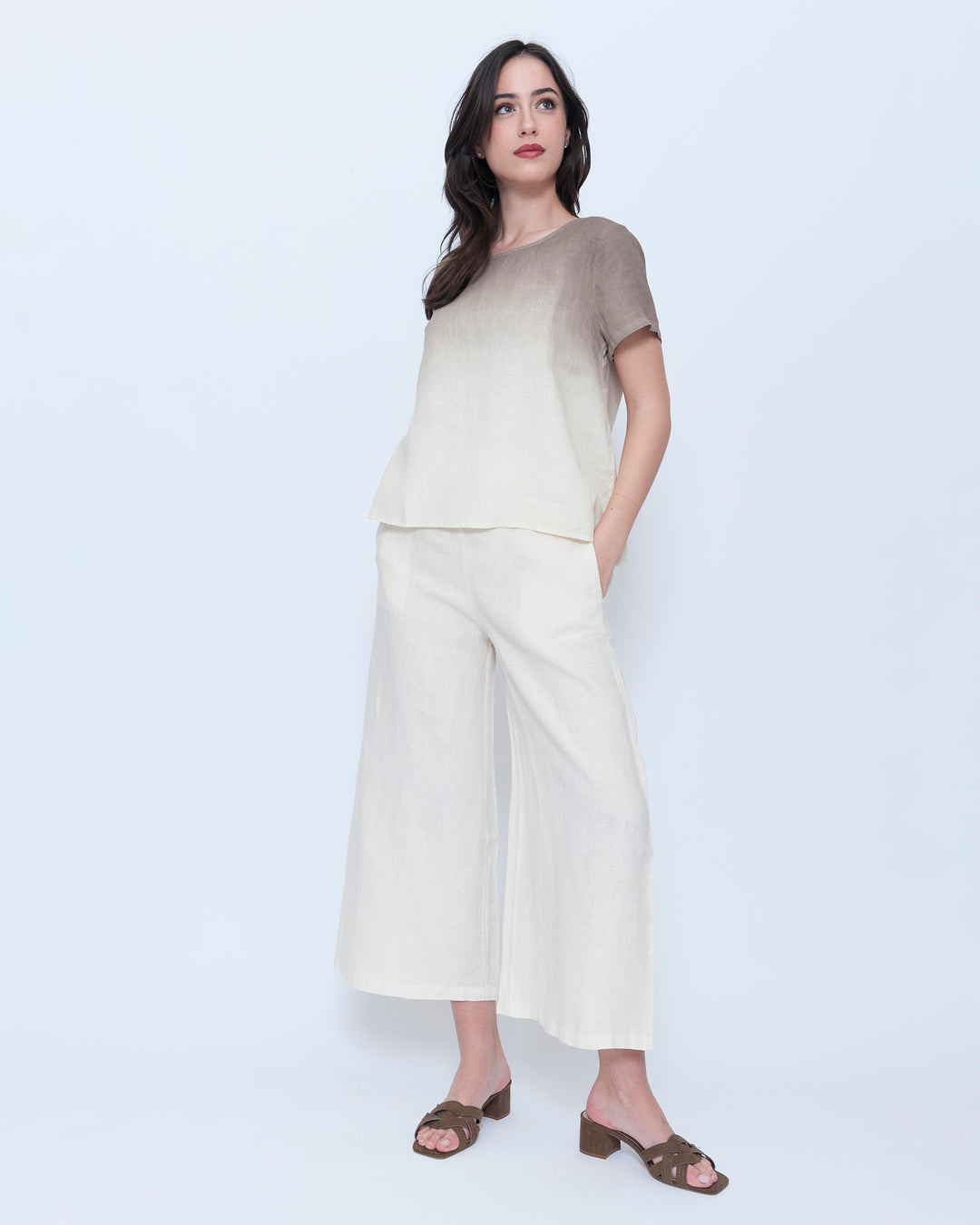 Blueberry Quiet Top, Latte Ombre