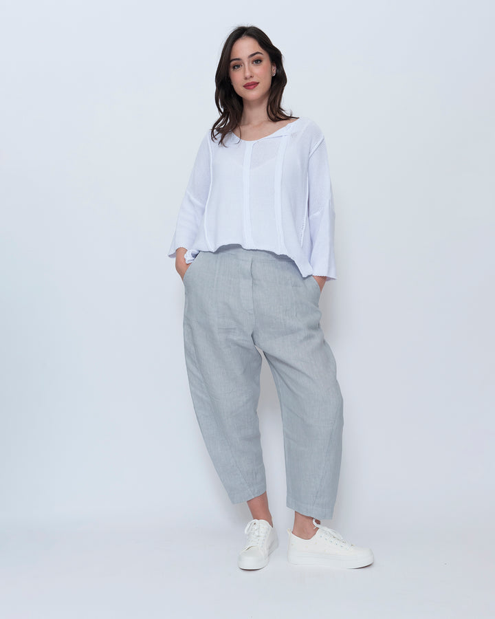 Blueberry Adrift Sweater, White