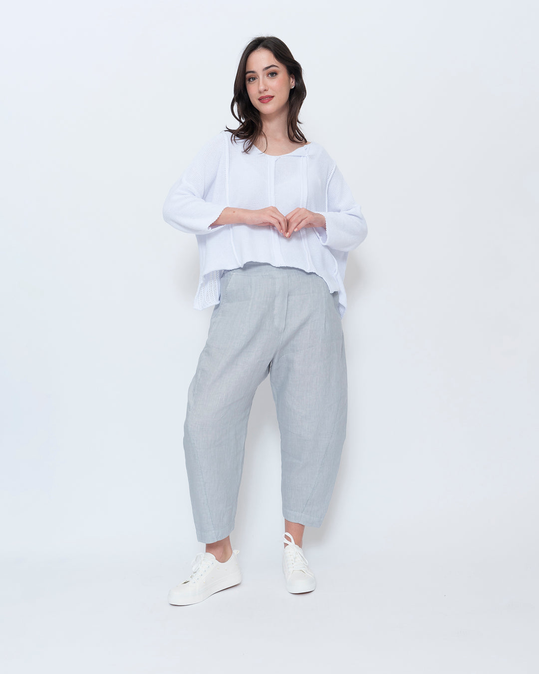 Blueberry Adrift Sweater, White