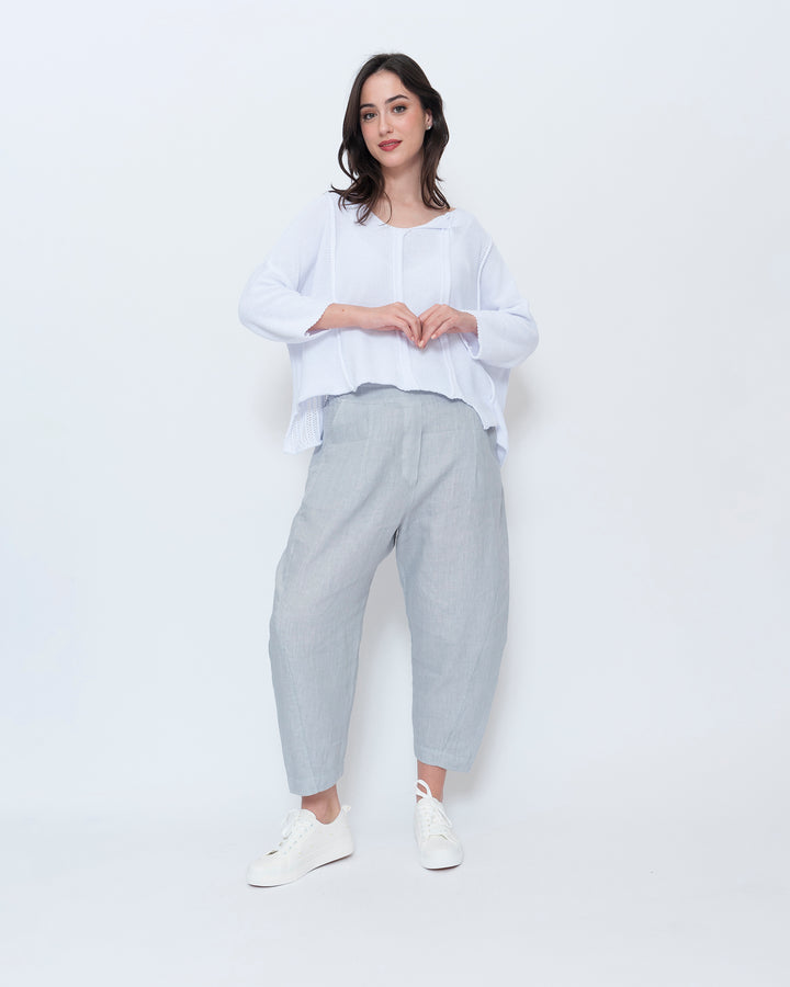 Blueberry Adrift Sweater, White
